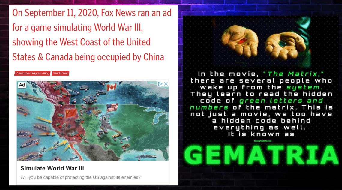 On September 11, 2020, Fox News Ran An Ad For A Game Simulating World War Iii, Showing The West Coast Of The United States &Amp; Canada Being Occupied By China