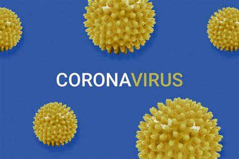 Coronavirus Blue And Yellow Color Code.