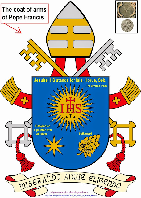 The Coat Of Arms Of Pope Francis Babylon 8 Pionted Star