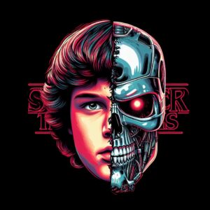 Stranger Things Mixed With Terminator Created By A I 