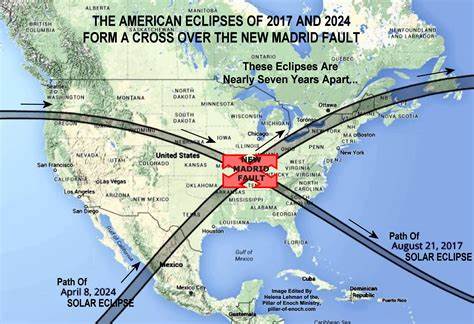 Twin Eclipse Make X Over New Madrid Fault Line