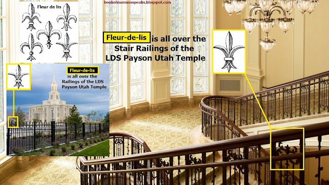 Fleur De Lis Is All Over The Stair Railings Of The Lds Payson Utah Temple 2 2 -