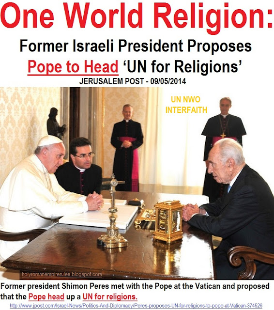 Former Israeli President Proposes Pope To Head ‘Un For Religions’