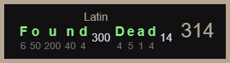 Found Dead-Latin-314