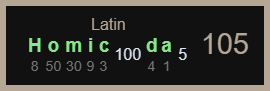 Homic Da-Latin-105