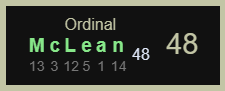 Mclean Ordinal 48 -