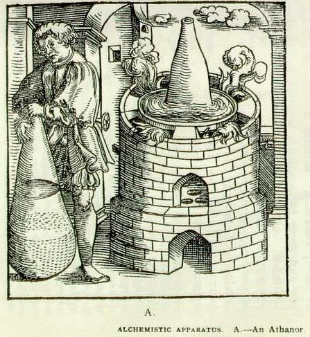 An Ancient Engraving Of An Athanor.