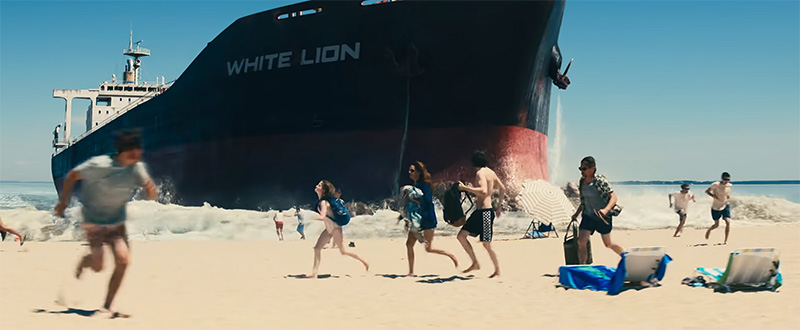 The Sanfords Witness An Oil Tanker Crashing On The Beach. The Name Of The Ship – White Lion – Is Highly Symbolic.