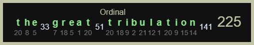 The Great Tribulation-Ordinal-225