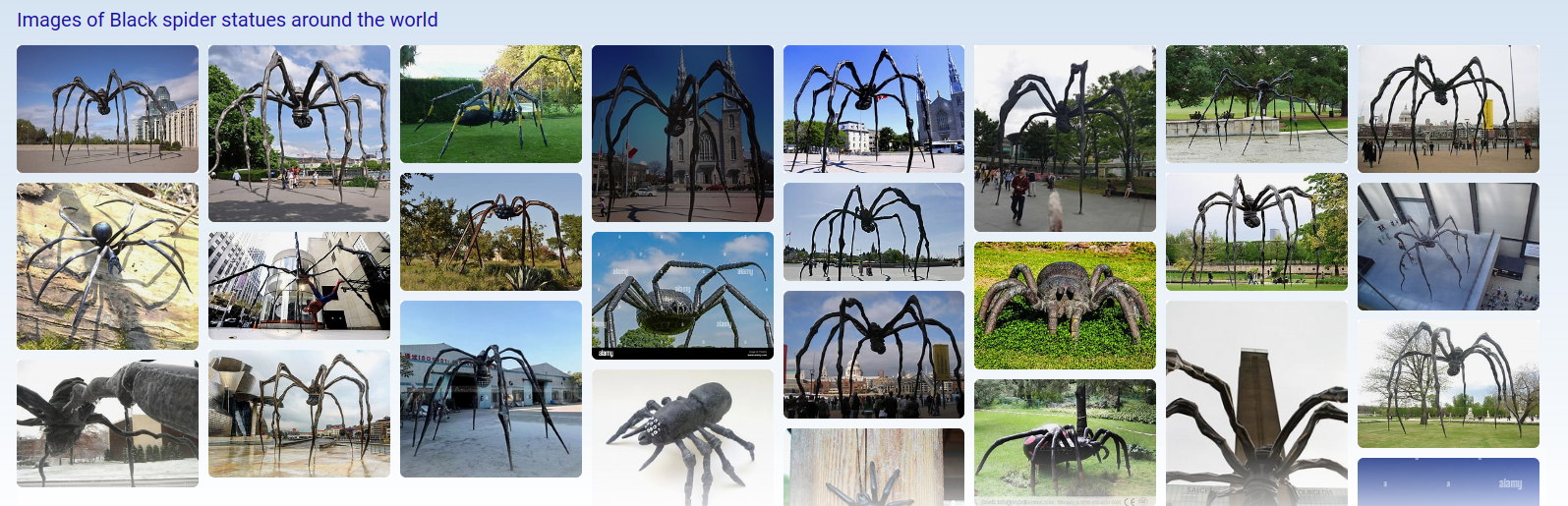 Large Archon Spider Statues Around The World 