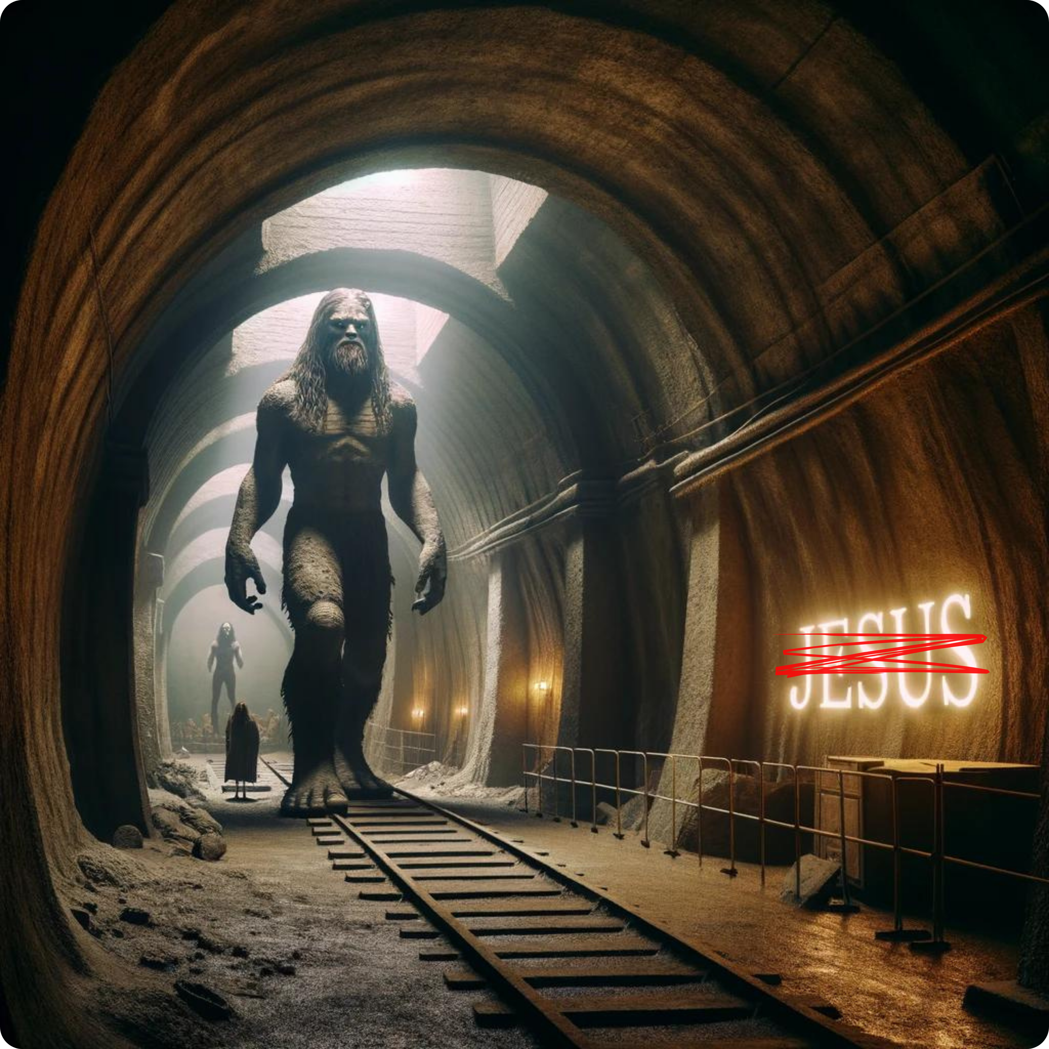 Nephilim In The Underground Tunnels 
