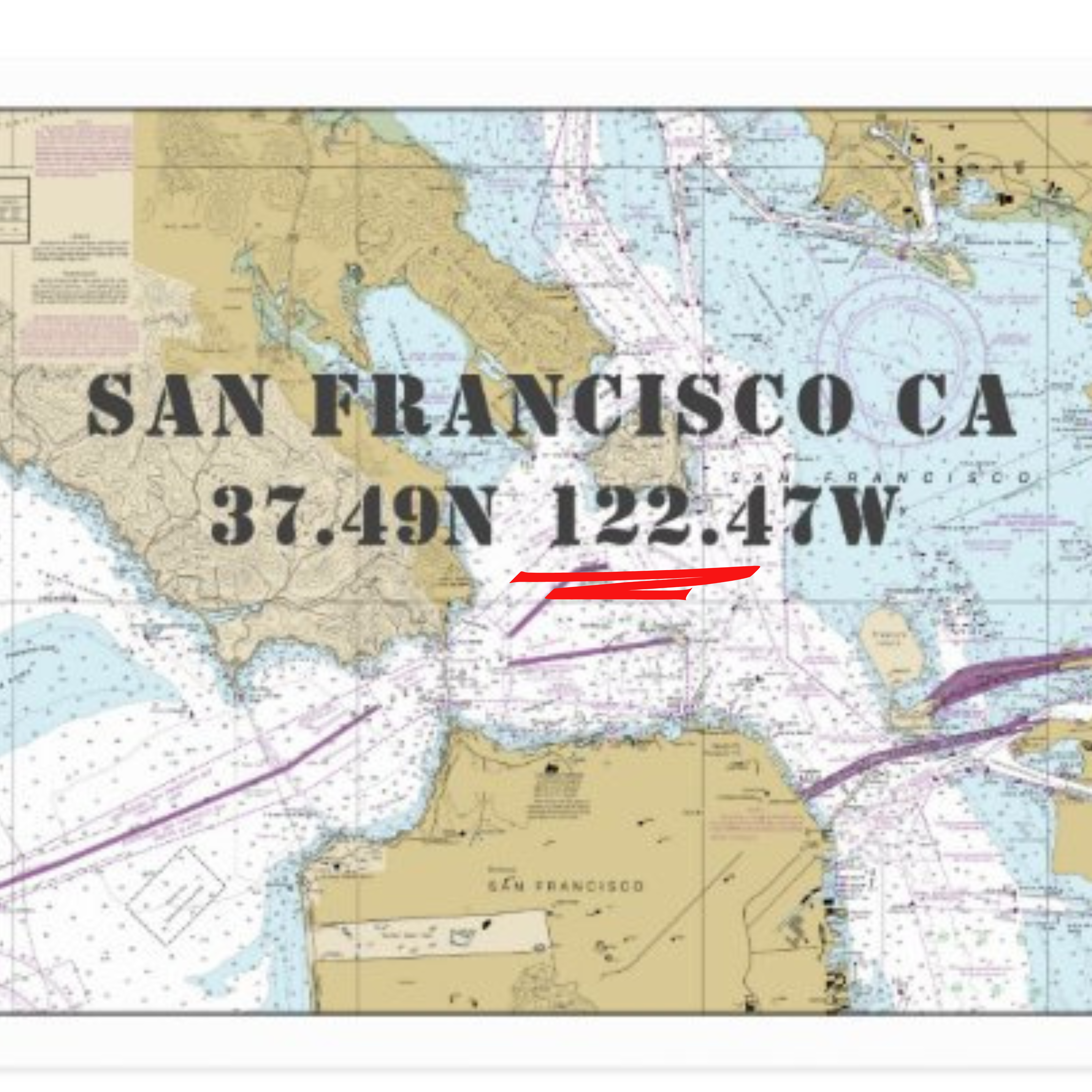 San Francisco Ca Nautical Chart Latitude Longitude