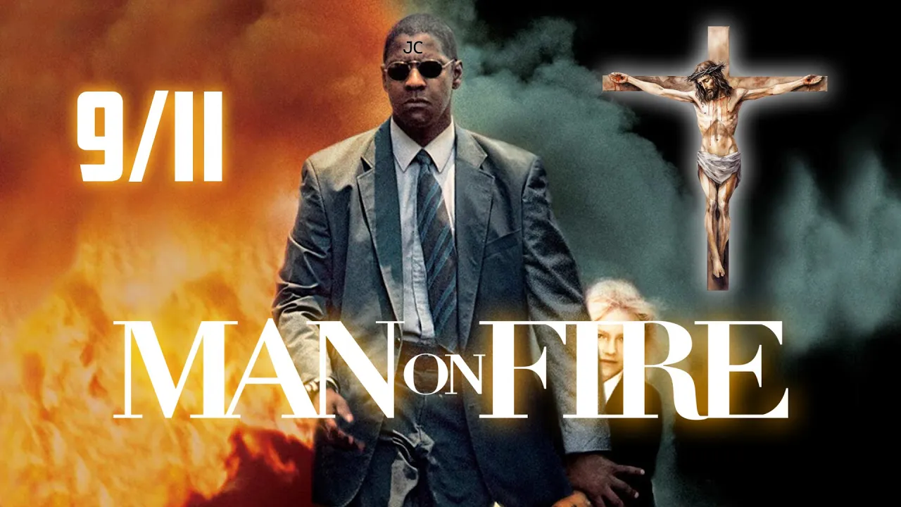 Man On Fire Christ On The Cross -