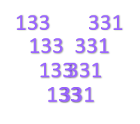 The Numbers 133 And 331 Can Be Merged Together At The 33 To Create A New Number – 1331: