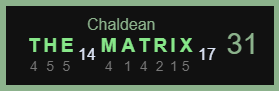 The Matrix Equals 31 In Chaldean 