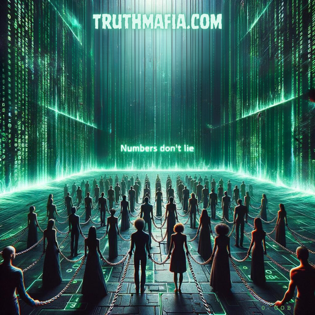 Ai Generated Art Numbers Don't Lie Matrix Theme Truthmafia.com