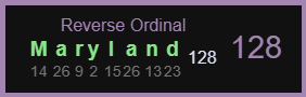 Maryland-Reverse Ordinal-128