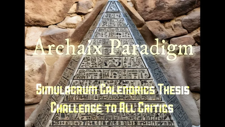 Archaix Paradigm Simulacrum Calendrics Thesis Challenge To All Critics -