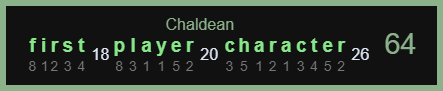 First Player Character-Chaldean-64 