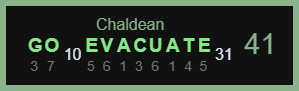 Go Evacuate Chaldean 41 -