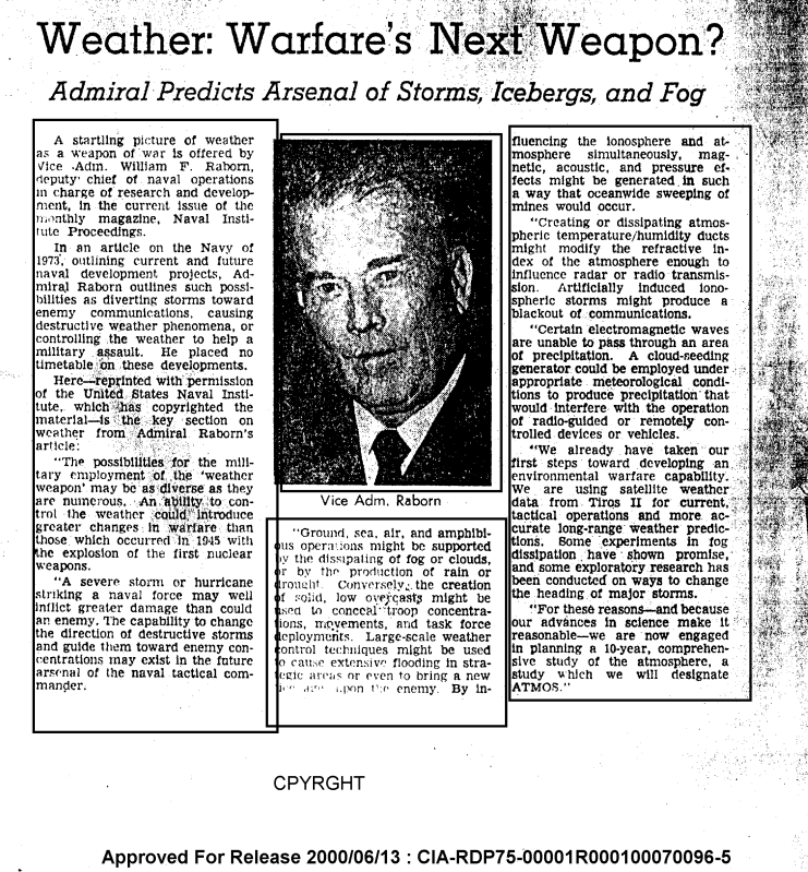 Cia – Weather: Warfare's Next Weapon