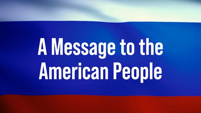 A Message To The American People 1 -