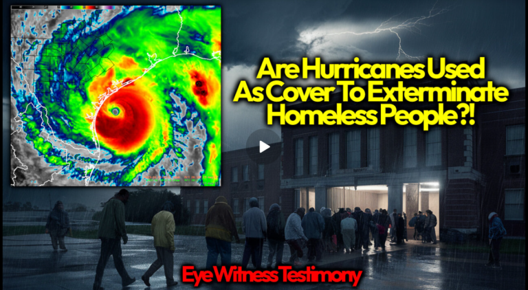 Are Hurricanes Used As Cover To Cull Homeless People? Hurricane Harvey Survivors Tell All