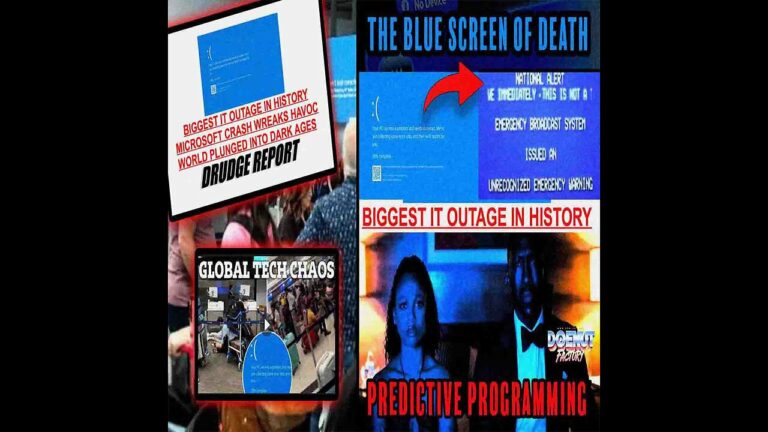 The Largest Outage In History Global Tech Chaos Symbolism Revealed Bluescreensofdeath -