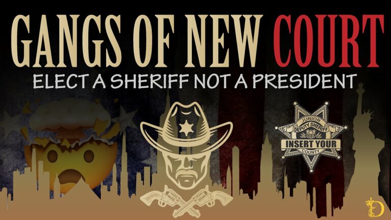 Gangs Of New Court Elect A Sheriff Not A President -