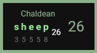 Sheep Chaldean 26 -