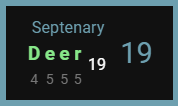 Deer Septenary 19 -