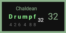 Drumpf Chaldean 32 1 -