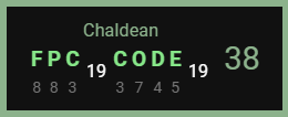 Fpc Code-Chaldean-38 