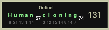 Human Cloning-Ordinal-131