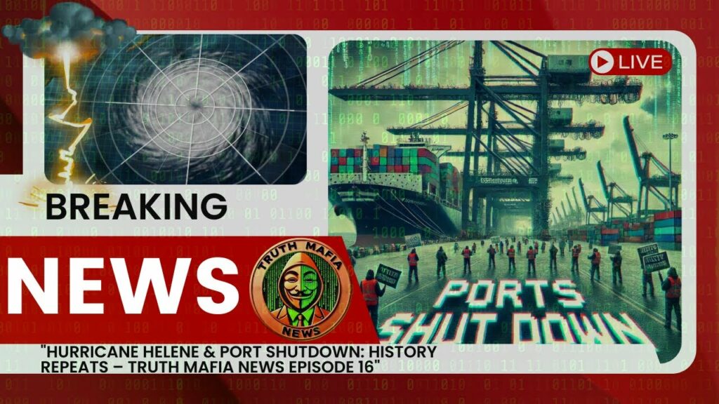 Hurricane Helene Port Shutdown History Repeats Truth Mafia News Episode 16 -