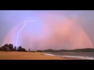 Massive Dome Formation With Lightning Bouncing Off Of It In Australia -