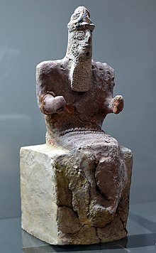 Statuette Of Enlil Sitting On His Throne From The Site Of Nippur, Dated To 1800–1600 Bc, Now On Display In The Iraq Museum