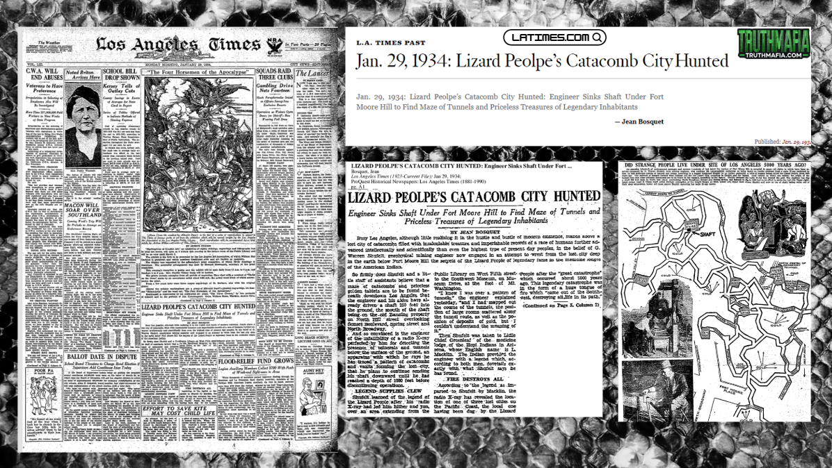 Lizard Catacombs Found Under Los Angeles New York Times Newspaper 