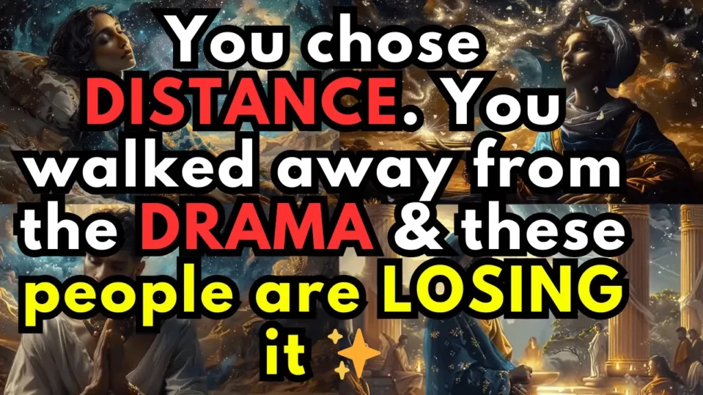 You Chose Distance You Walked Away From The Drama These People Are Losing It -