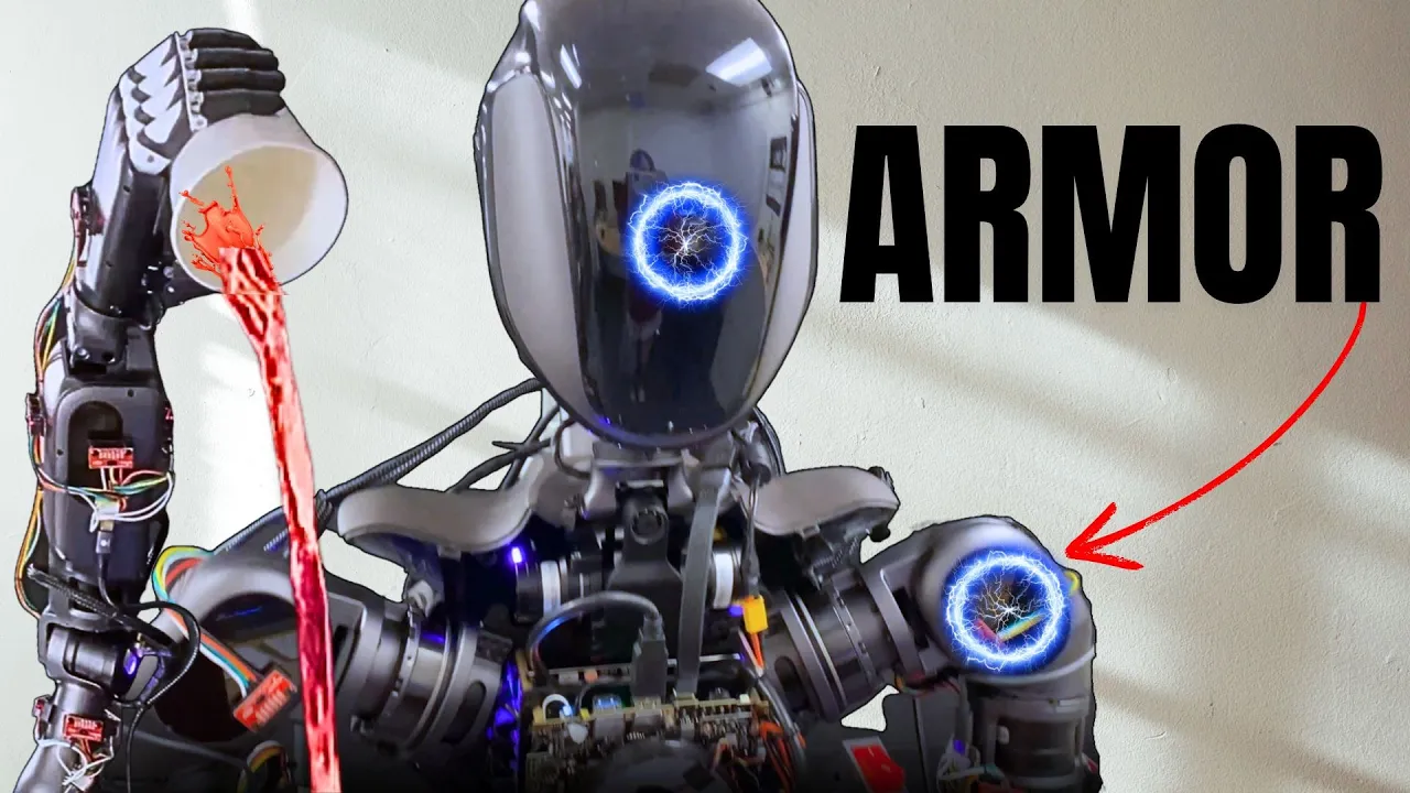 New Humanoid Robot Armor Stress Tests 50 Axes Autonomous Ai Veo 2 -