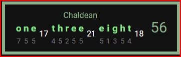 One Three Eight-Chaldean-56