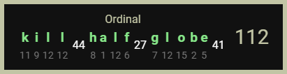 Kill Half Globe-Ordinal-112