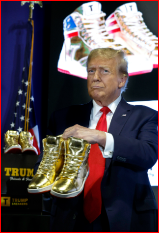 Donald Trump's Gold Shoes 