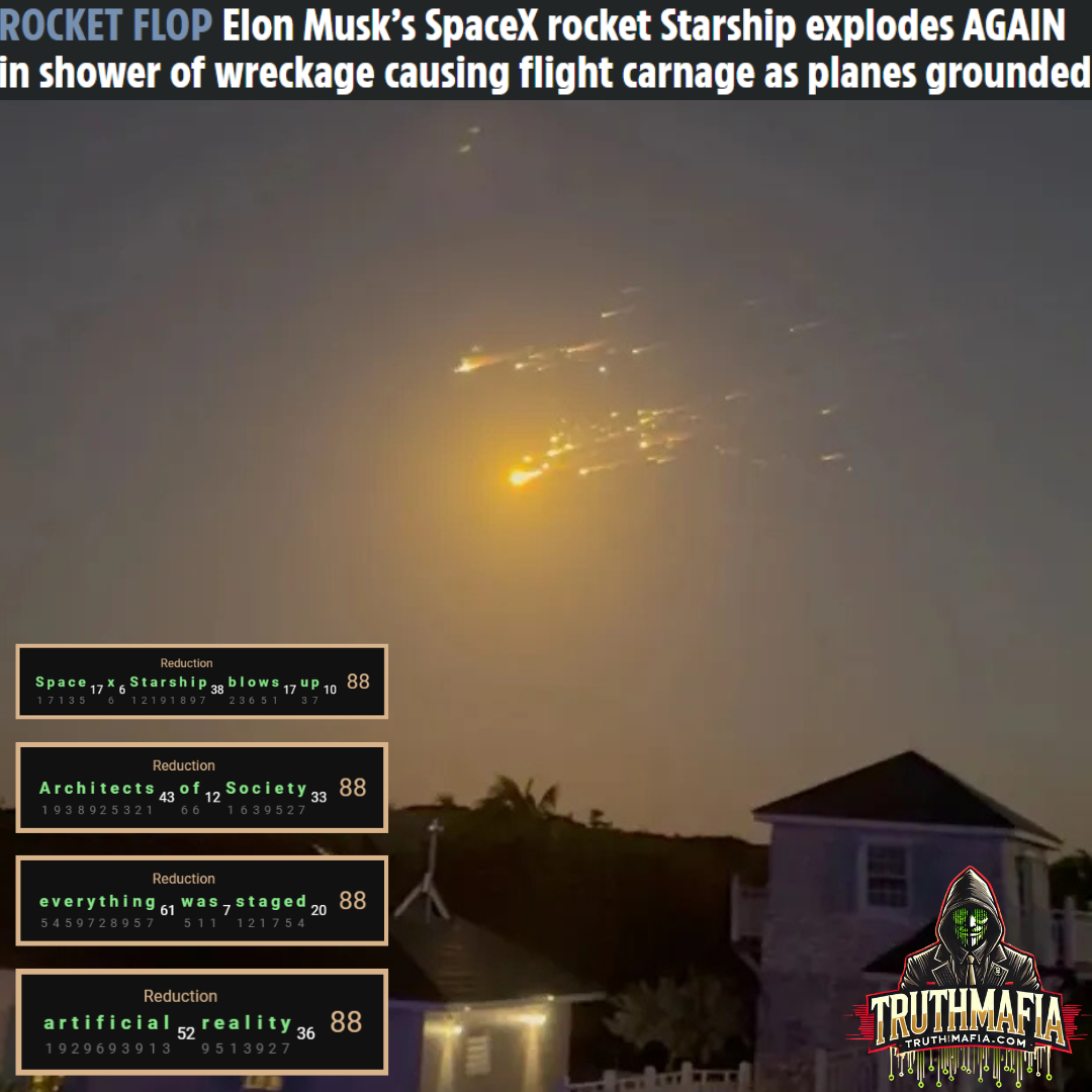  Elon Musk’s Spacex Rocket Starship Explodes Again In Shower Of Wreckage Causing Flight Carnage As Planes Grounded