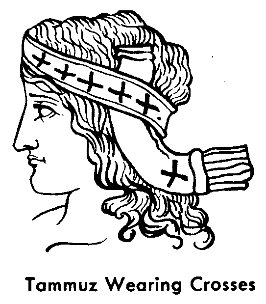 The God Tammuz Wearing The Cross 