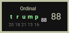 Trump Ordinal 88 2 -