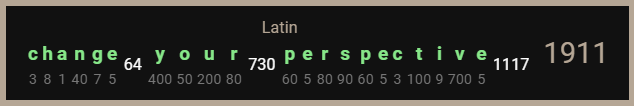 Change Your Perspective-Latin-1911