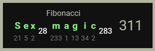 Sex Magic = 311 In Fibonacci Gematria
