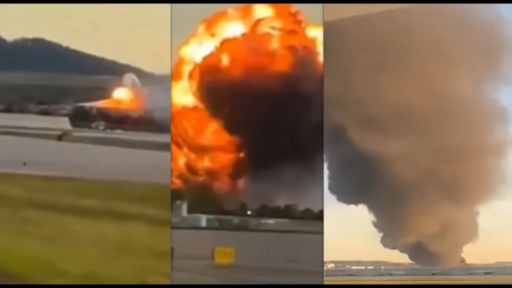 Massive Explosion From Ups Plane Crashing At Louisville International Airport Shelter In Place -