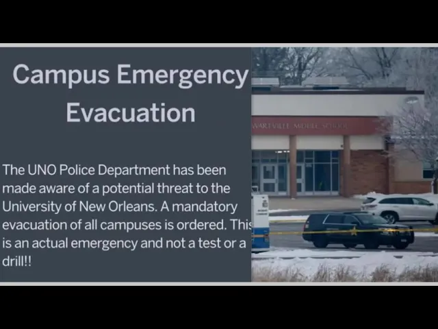 Mandatory Evacuation Of University Of New Orleans Campus Amid Threat Nearby School On Lockdown -